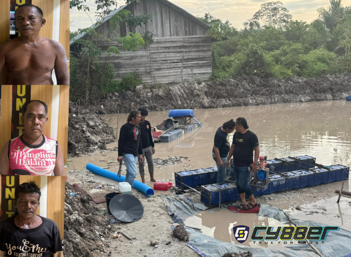 Polda Riau Amankan Tiga Penambang Emas Ilegal di Kuantan Singingi